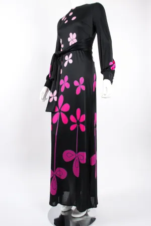 Ombré Blossom Jersey Dress