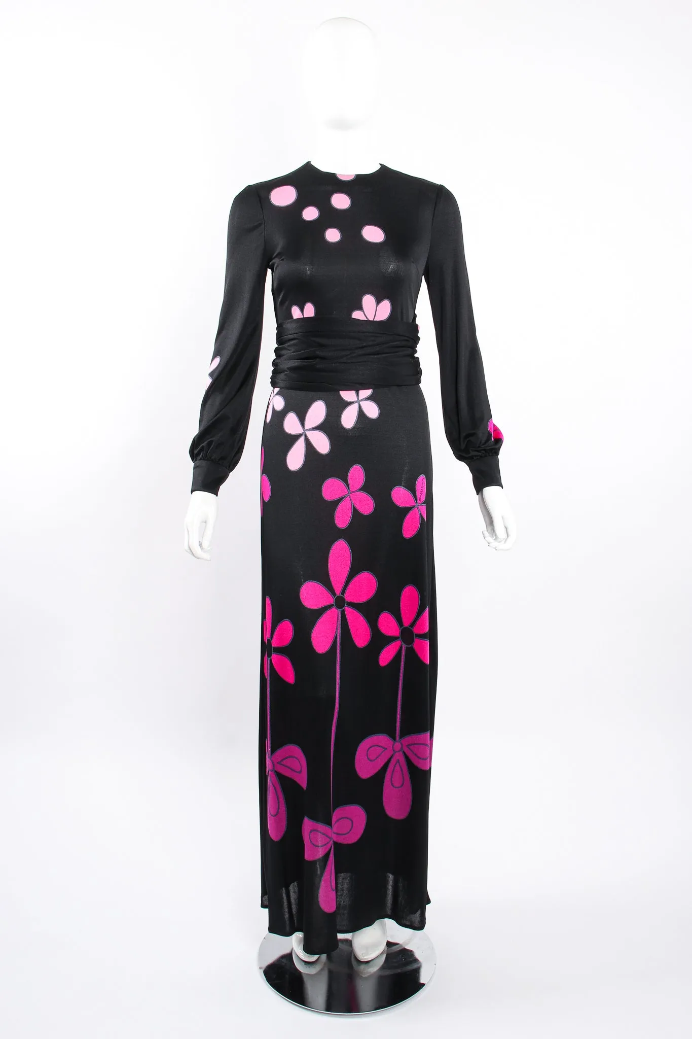 Ombré Blossom Jersey Dress