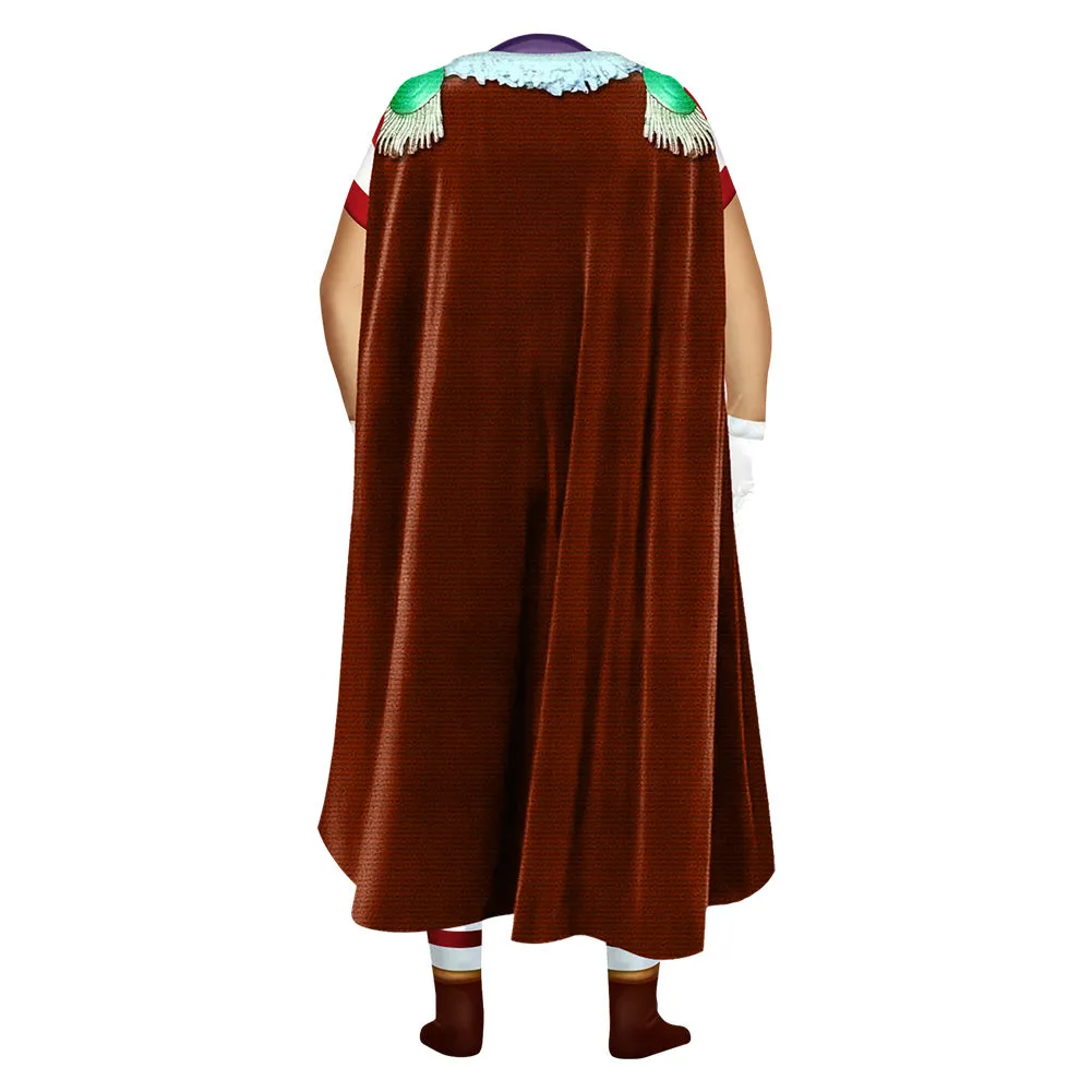 One Piece Buggy Cosplay Costume Jumpsuit Halloween Carnival Suit