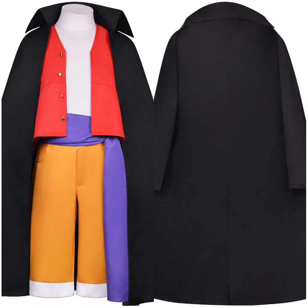One Piece Luffy Wano Country Arc Kids Children Cosplay Costume