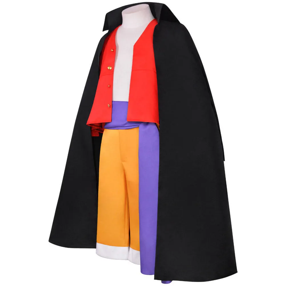 One Piece Luffy Wano Country Arc Kids Children Cosplay Costume