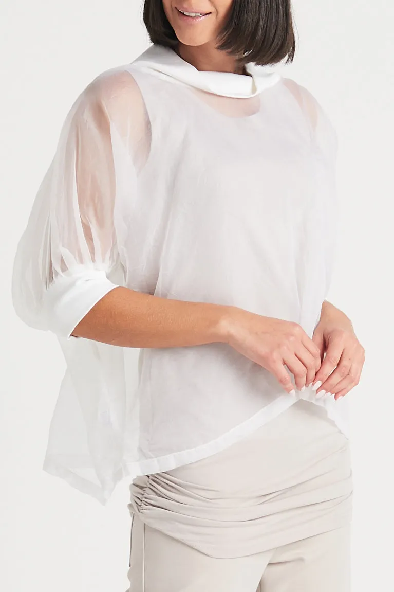 Organza Flowy Top