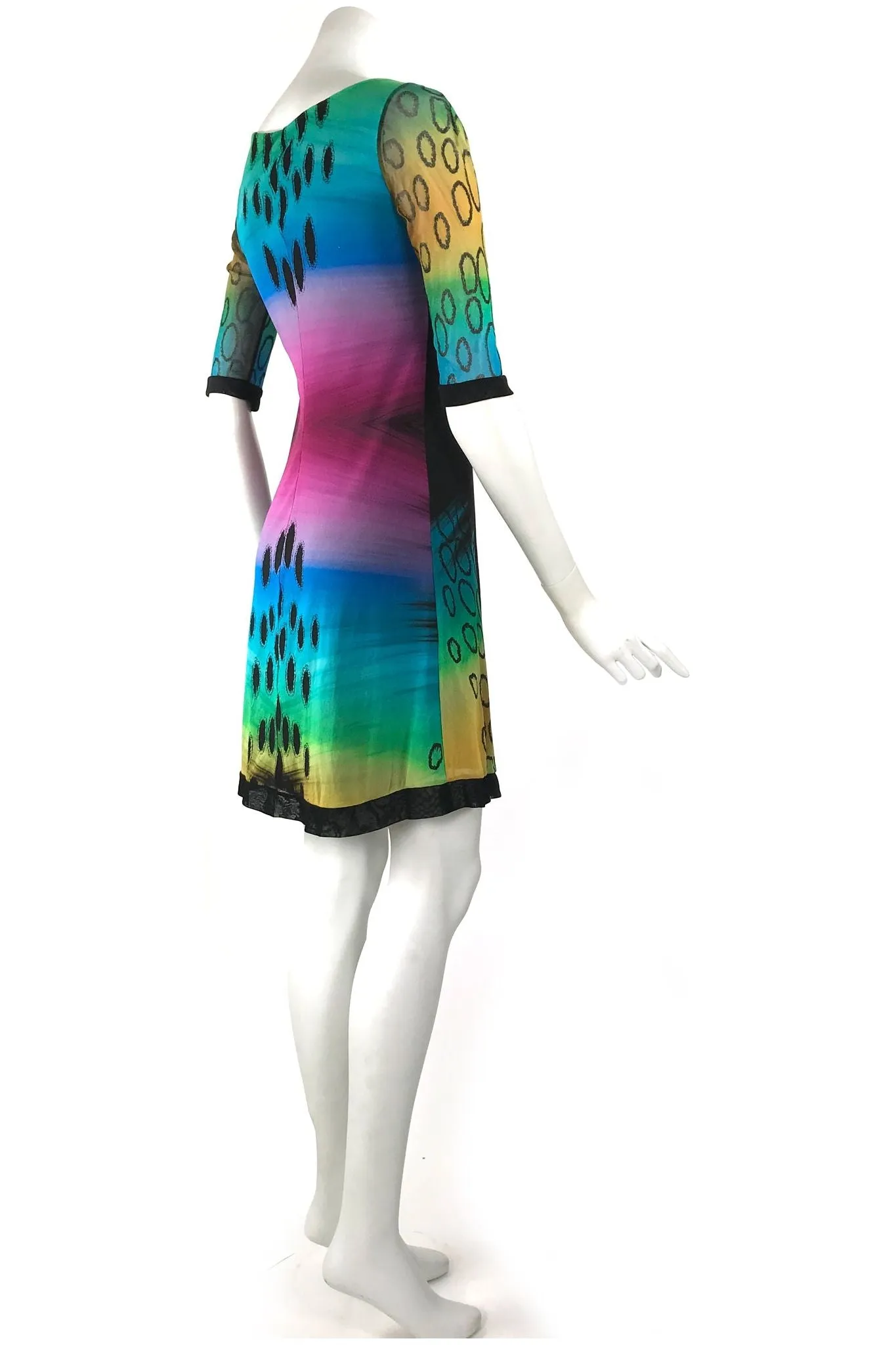 ORNA Grommet Lace-Up A-Line Dress