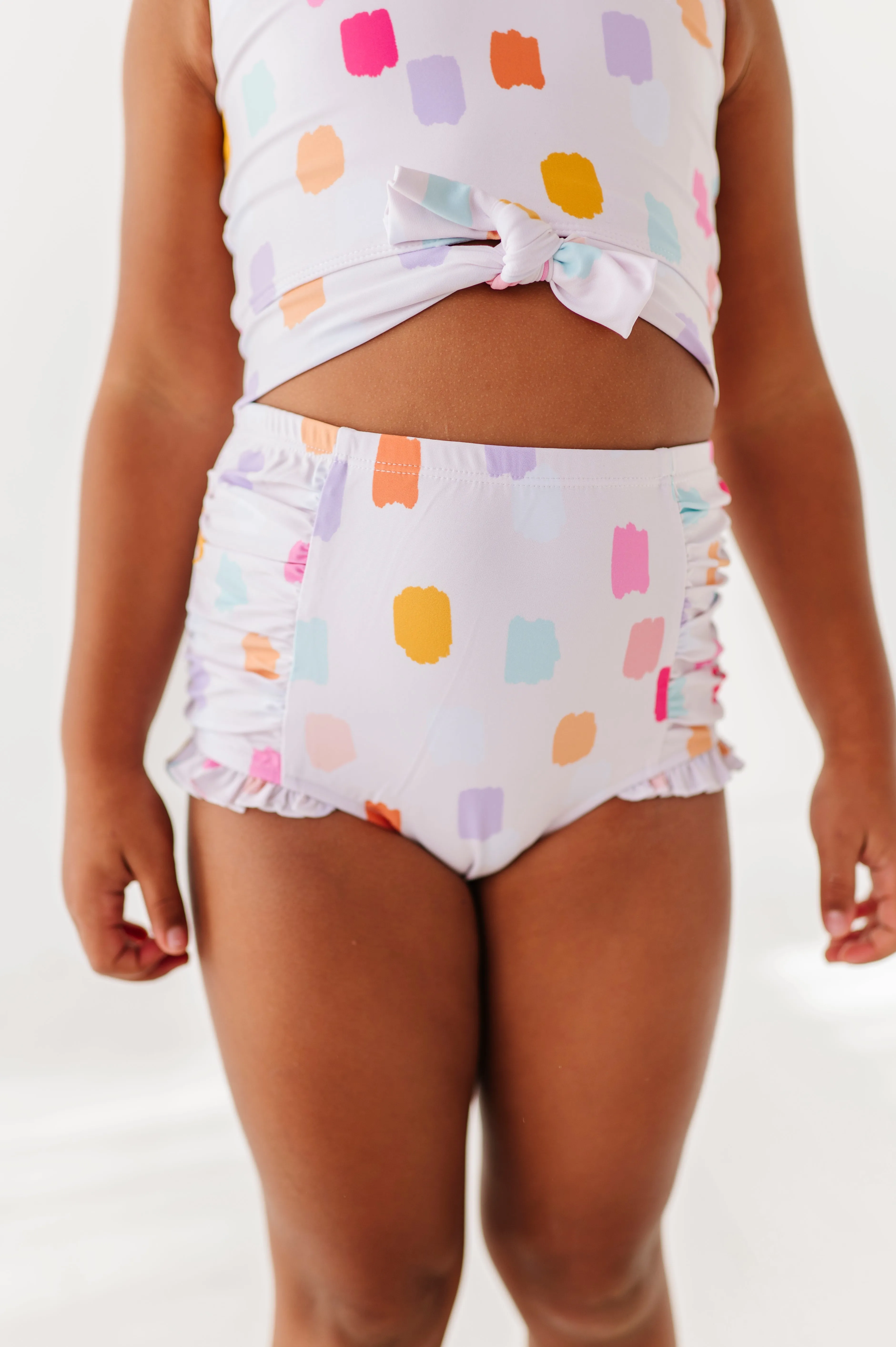Painted Dotty: Tie Front TWO-PIECE