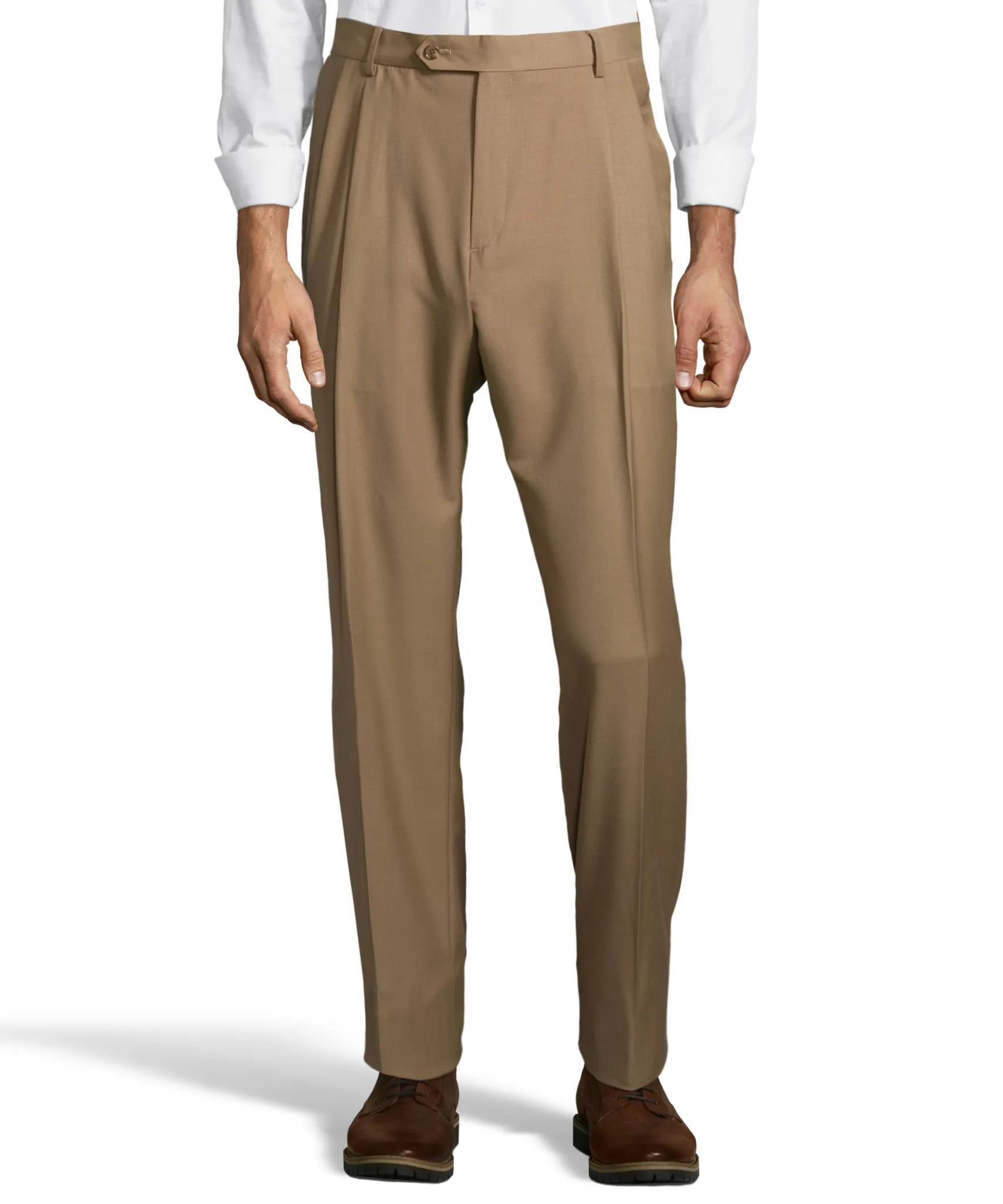 Palm Beach Executive Camel Pleat Expander Pant Smaller Waist