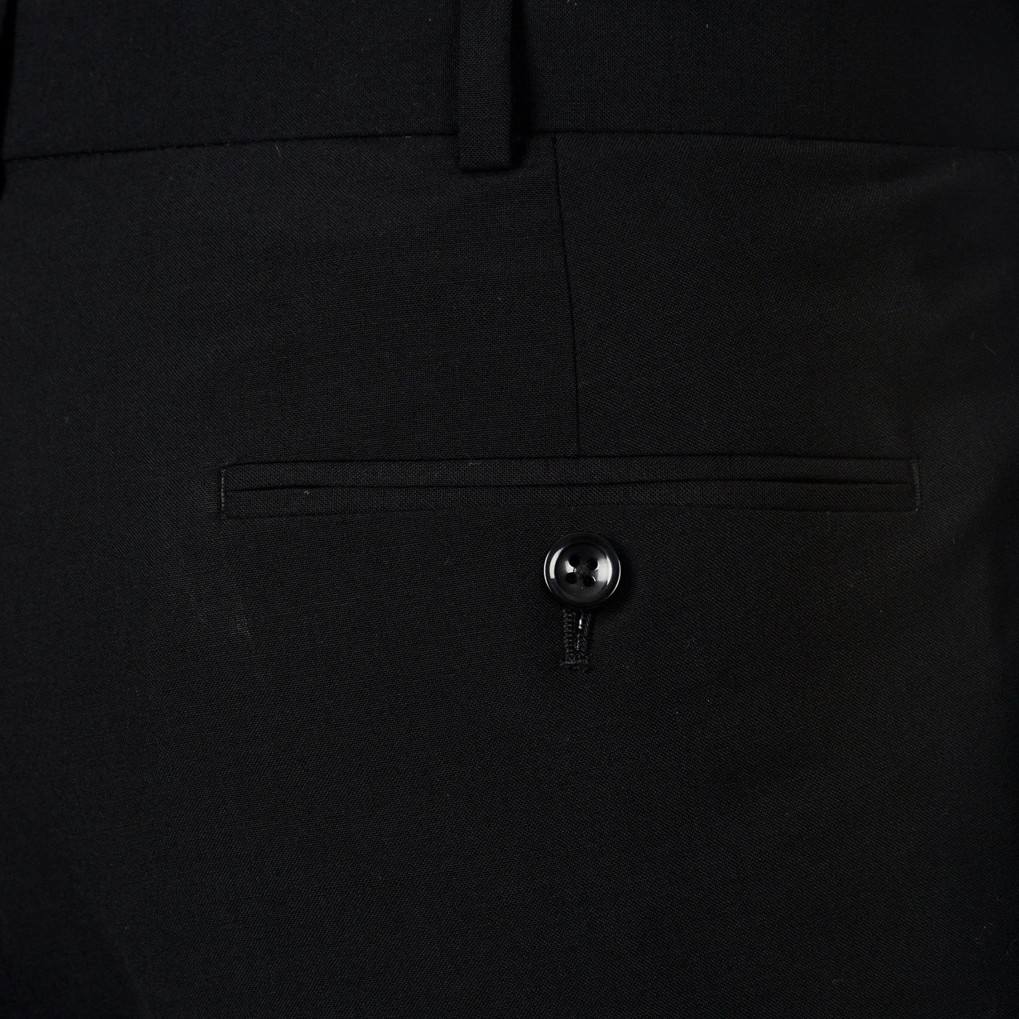 Palm Beach Wool/Poly Black Pleated Expander Pant Big And Tall