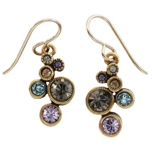 Patricia Locke "Splash" Gold Plated Earrings, Silk EF0685G