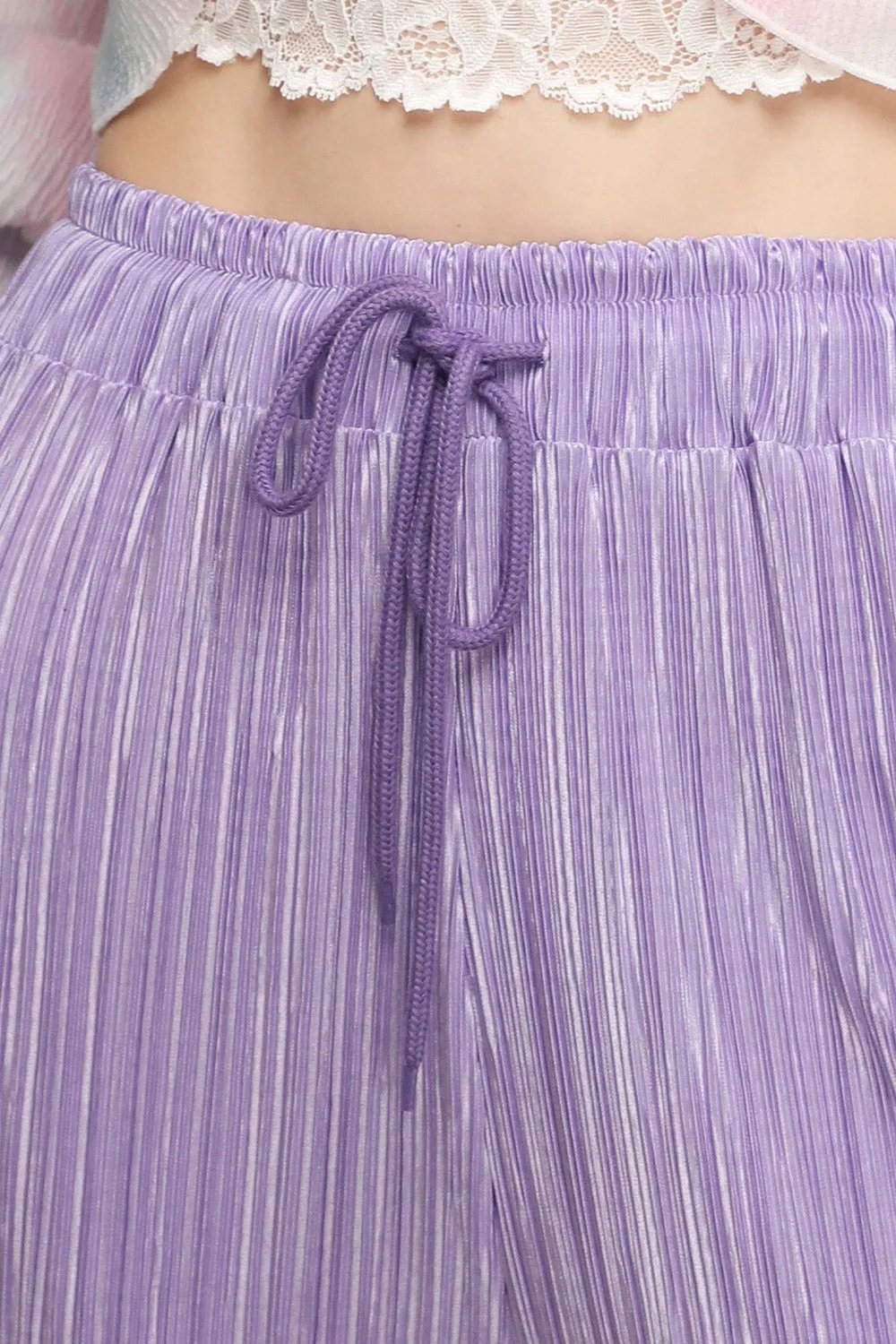 Peyton Crinkled Pleated Pants