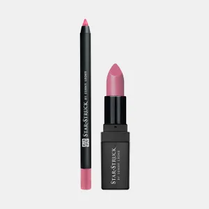 Pink Peony - 2Pcs Lip Kit, Lipstick & Lipliner Kit - Pink