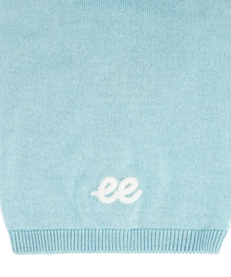 PIV'VEE Short Sleeve Knit PK Shirt - Mist Blue