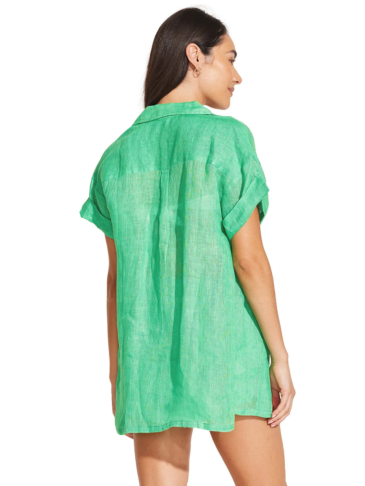 Playa Pocket Blouse-Tallows Short ::RET
