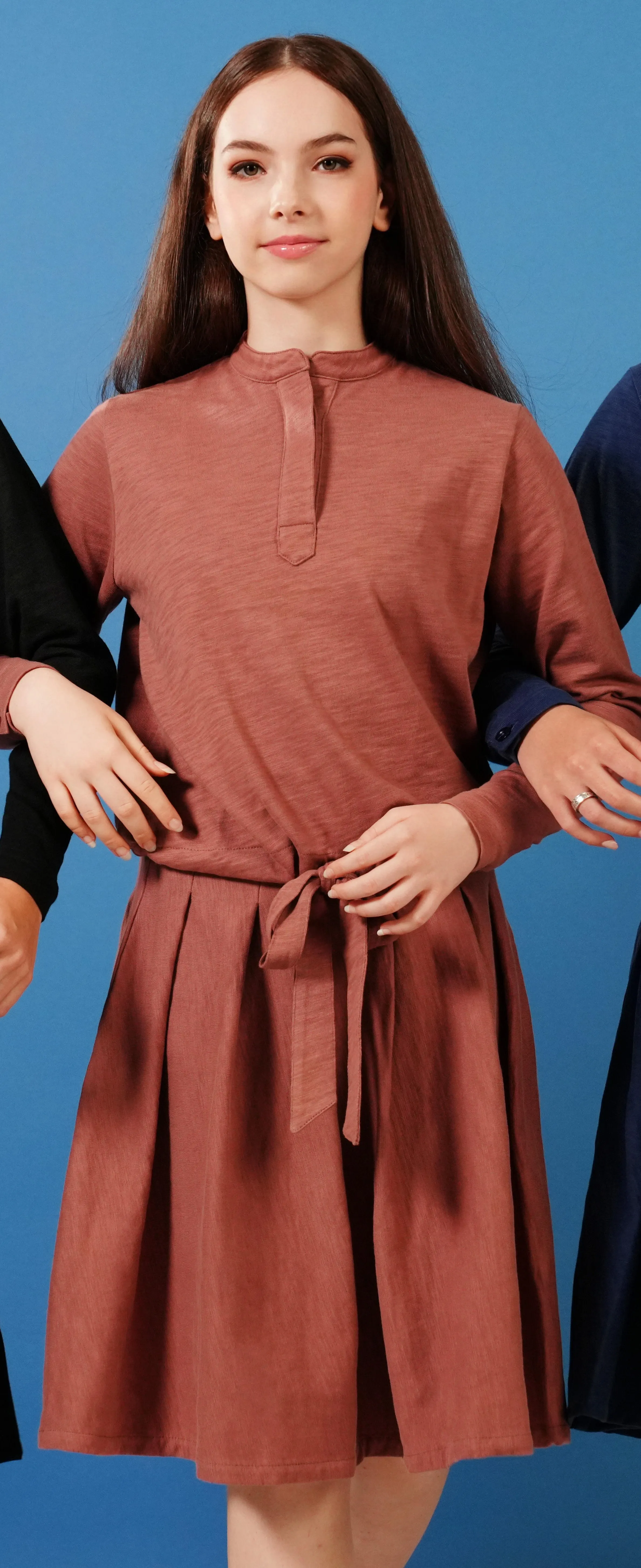 Pleat mauve skirt by Luna Mae