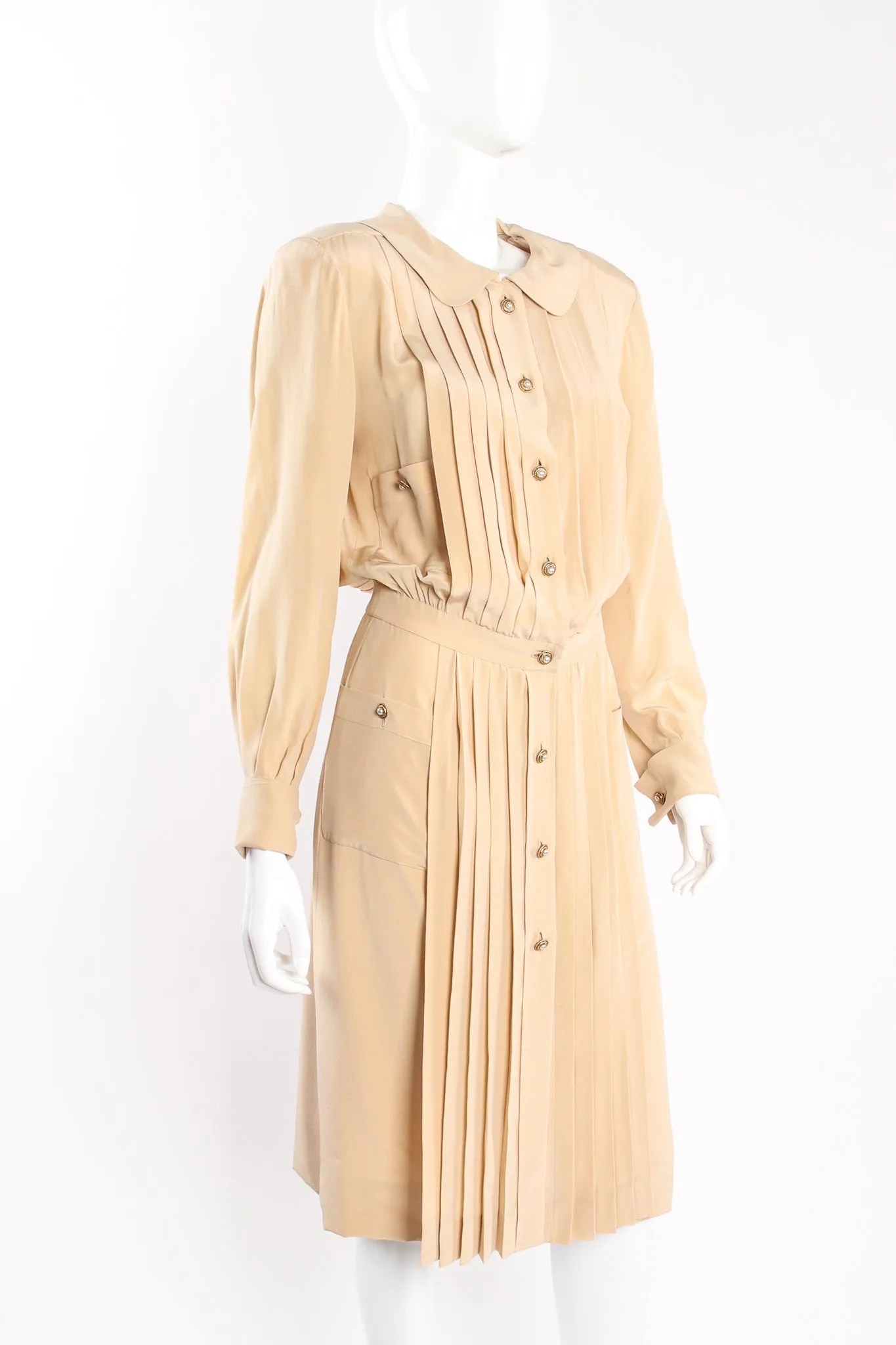 Pleat Panel Dress