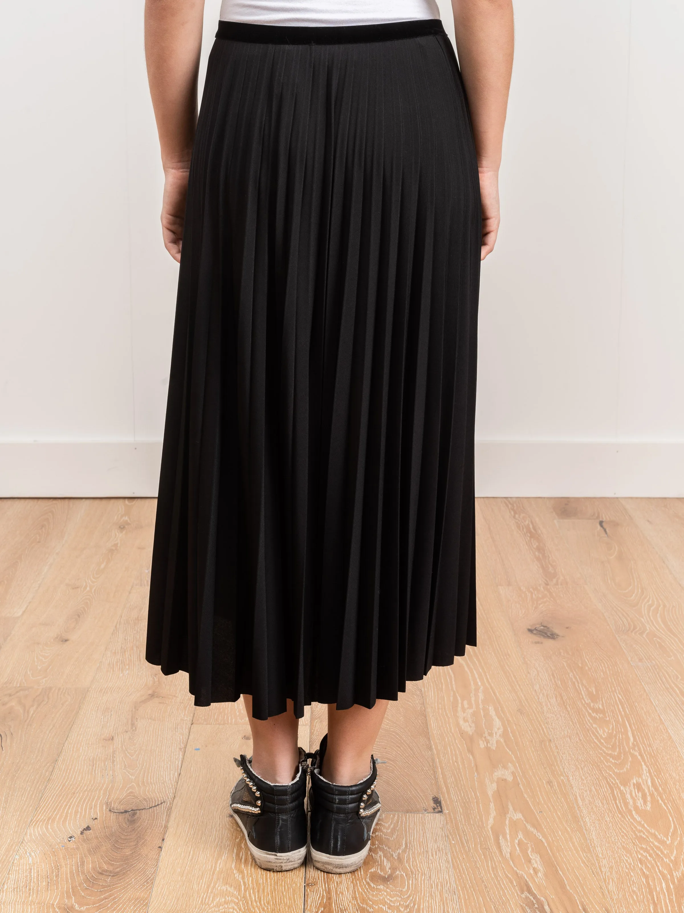 pleat skirt - black