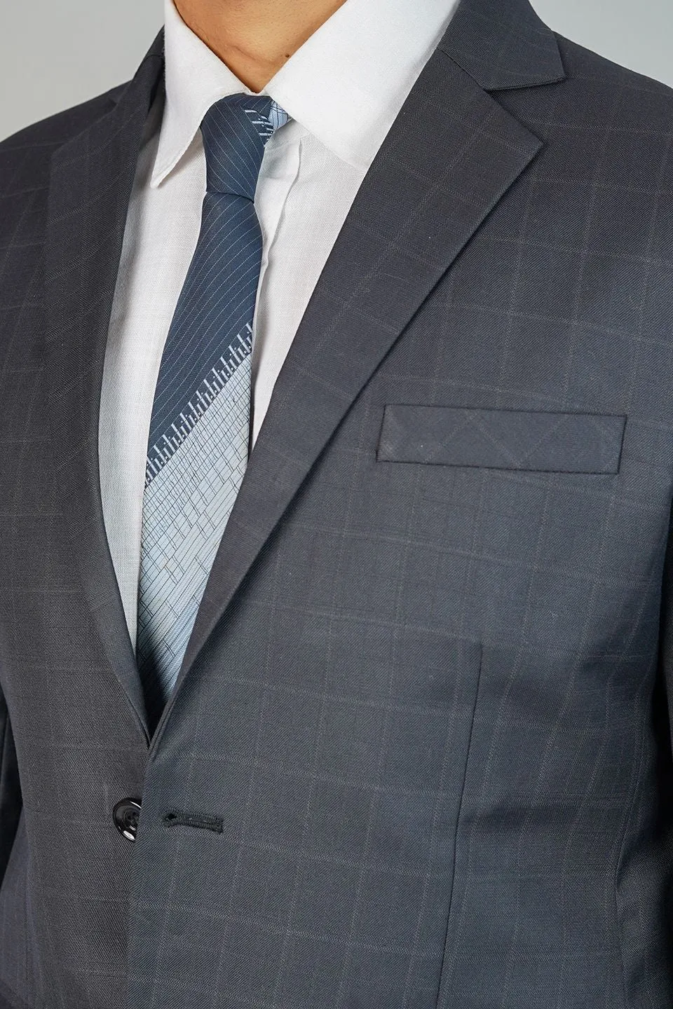 Poly Viscose Black Two Piece Suit