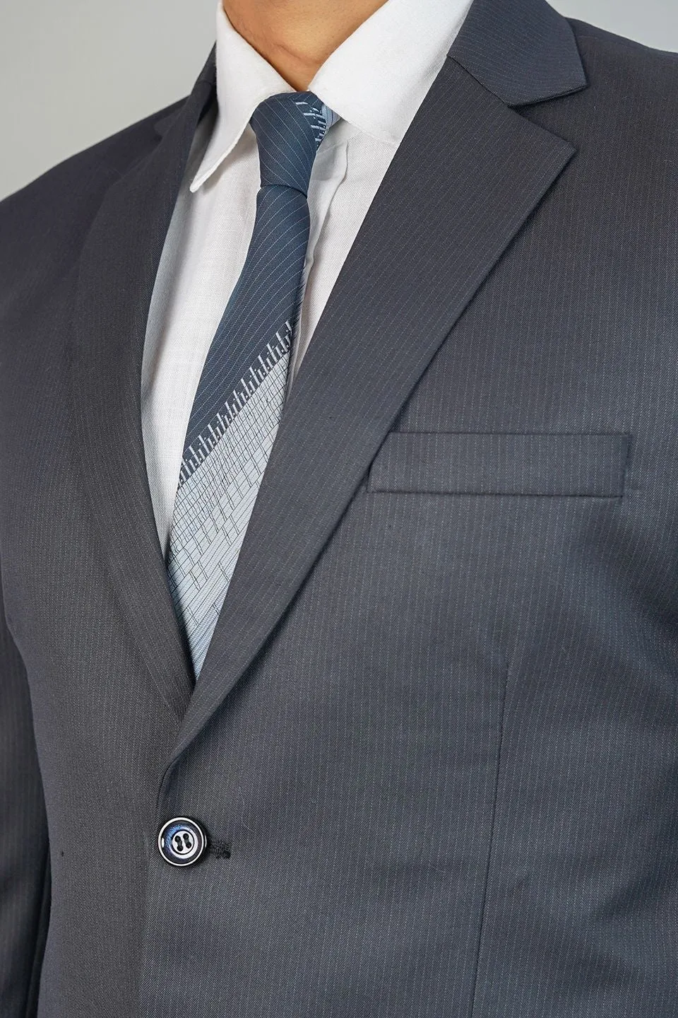 Poly Viscose Black Two Piece Suit