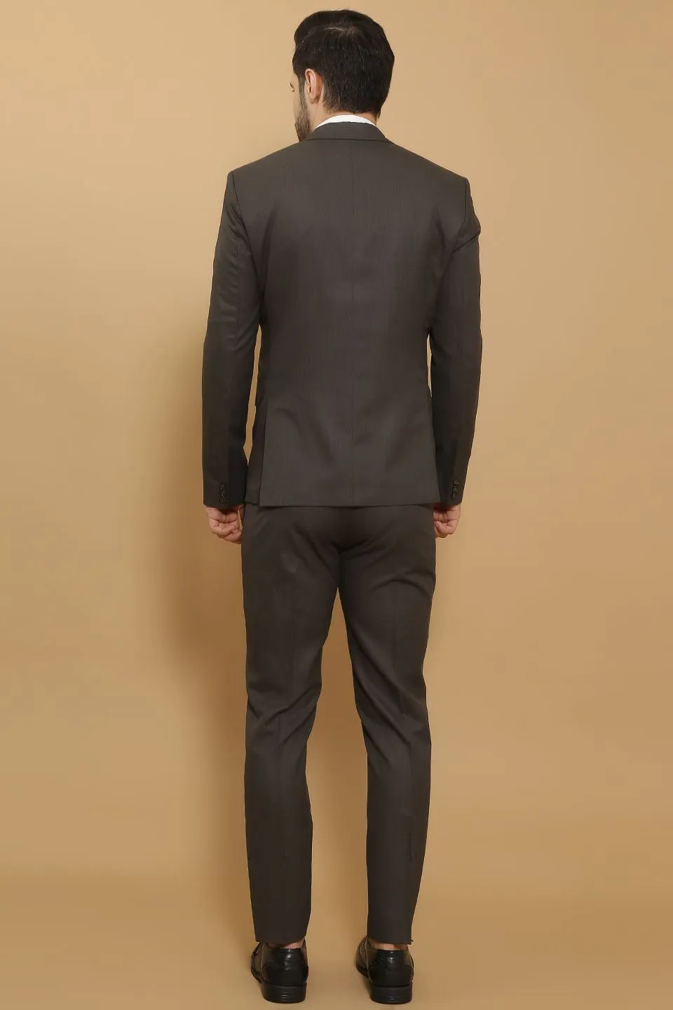 Poly Viscose Black Two Piece Suit