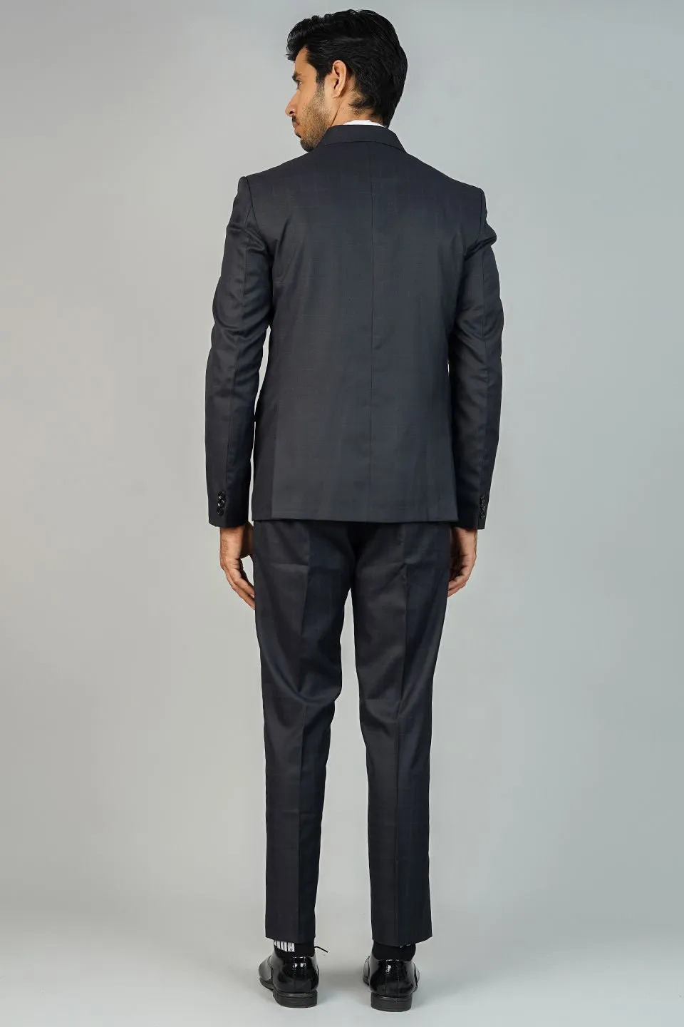 Poly Viscose Black Two Piece Suit
