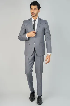 Poly Viscose Grey Two Piece Suit