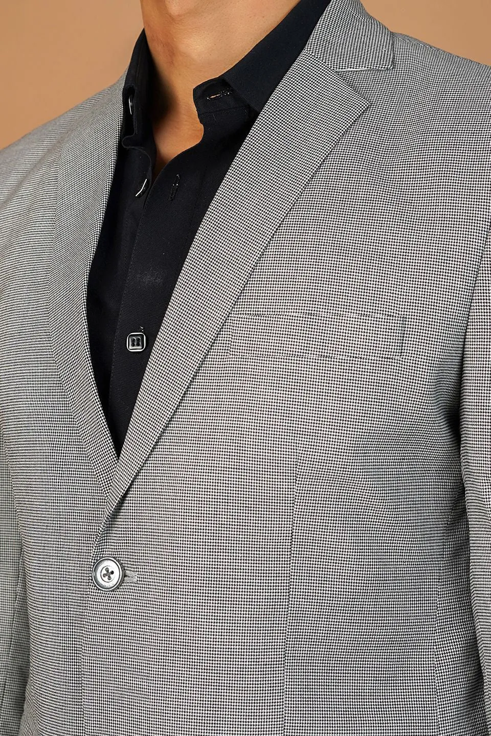 Poly Viscose Grey Two Piece Suit