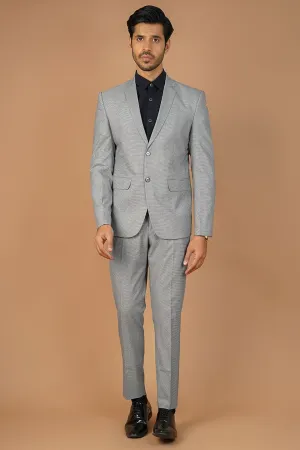 Poly Viscose Grey Two Piece Suit