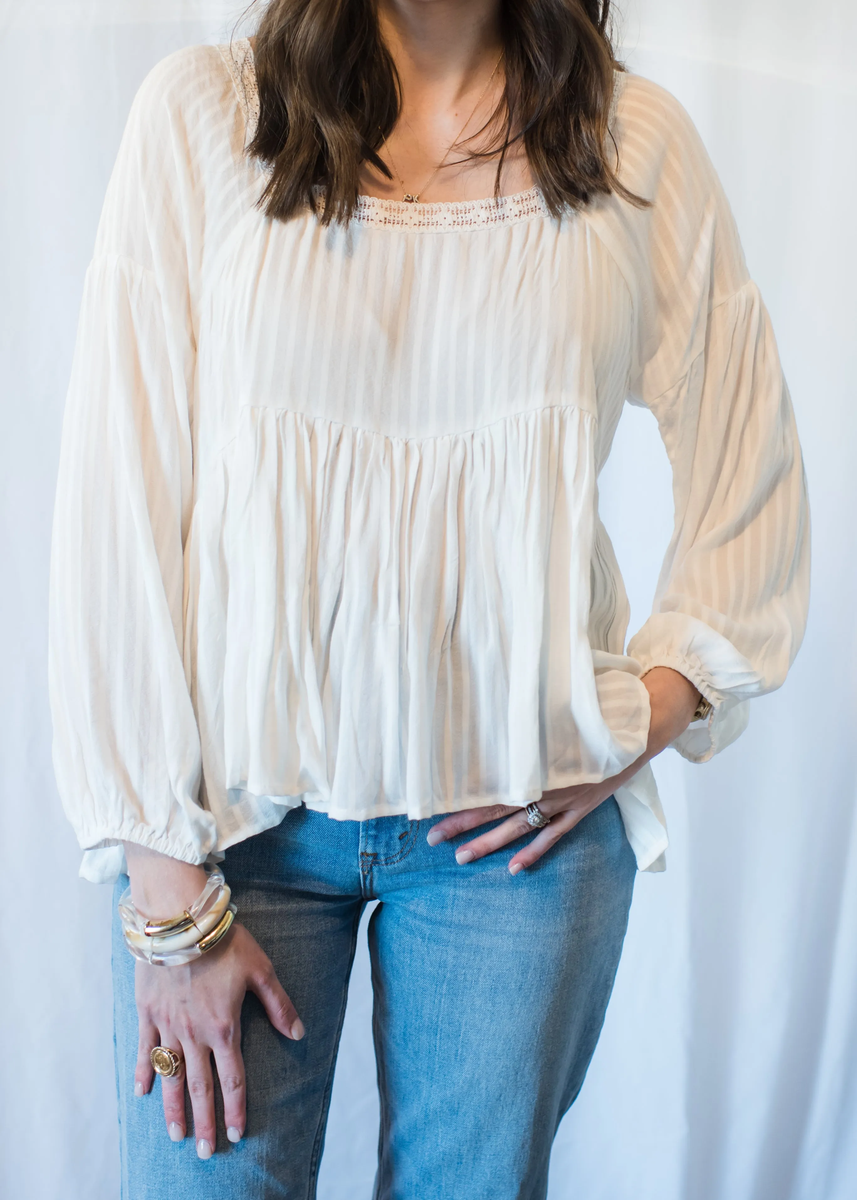 Portside Peplum Top