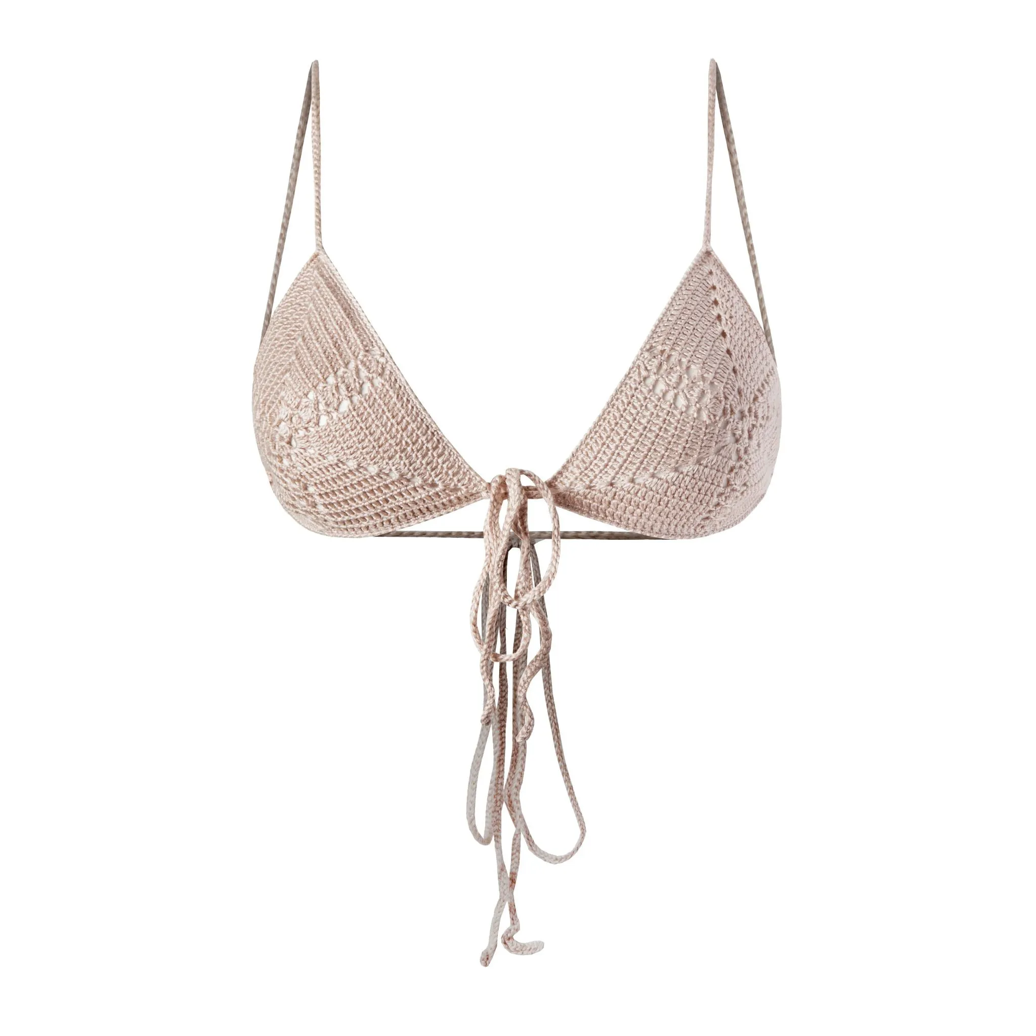 Powder Puff Hand Crochet Bikini Top