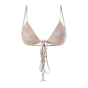 Powder Puff Hand Crochet Bikini Top