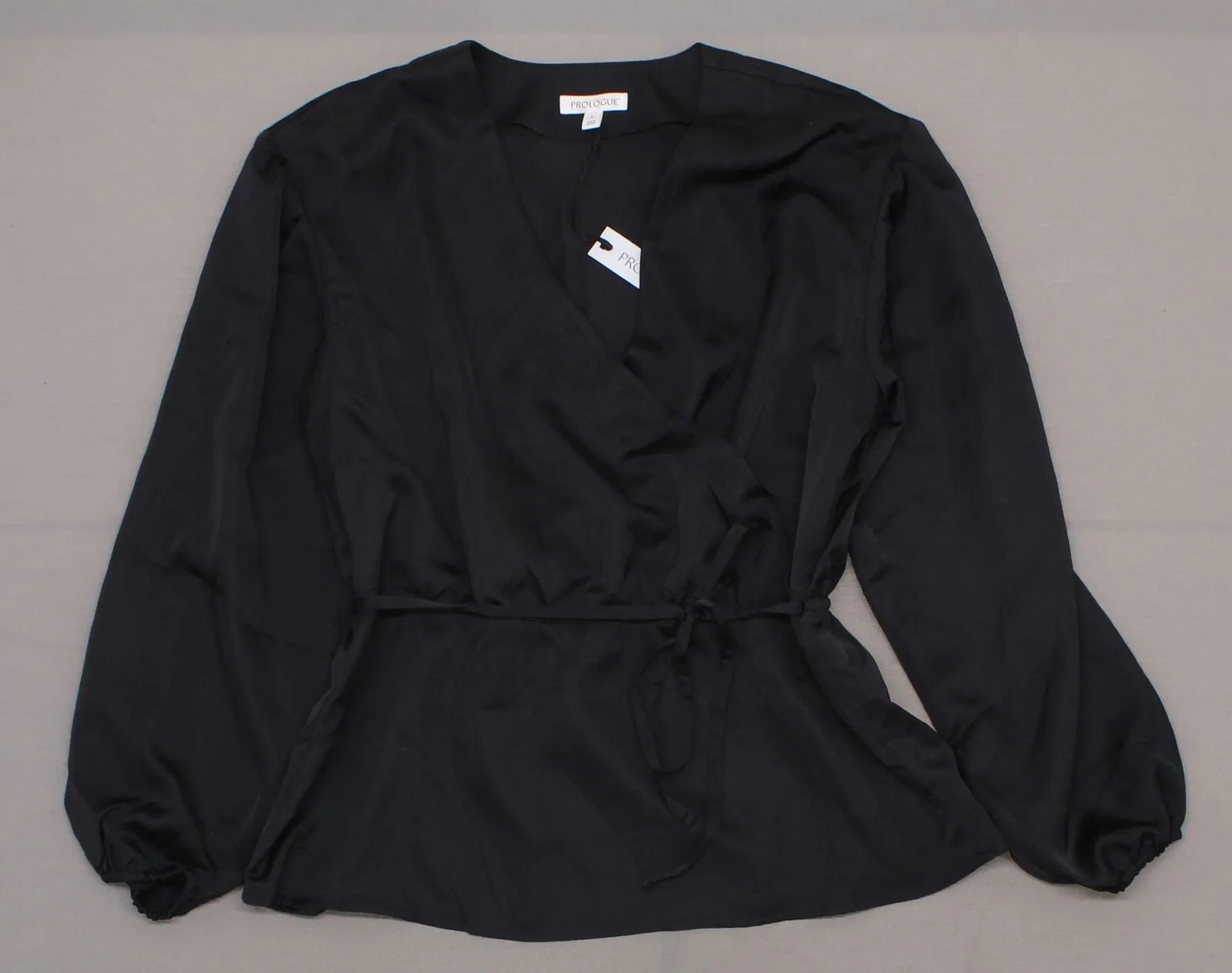 Prologue Women's Long Sleeve Wrap Blouse