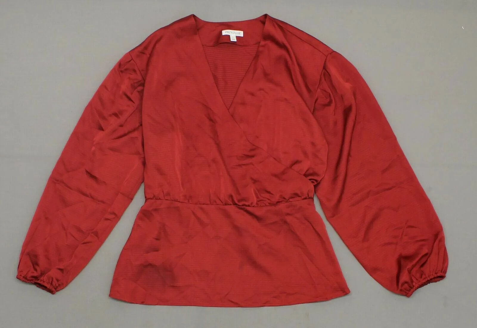 Prologue Women's Long Sleeve Wrap Blouse