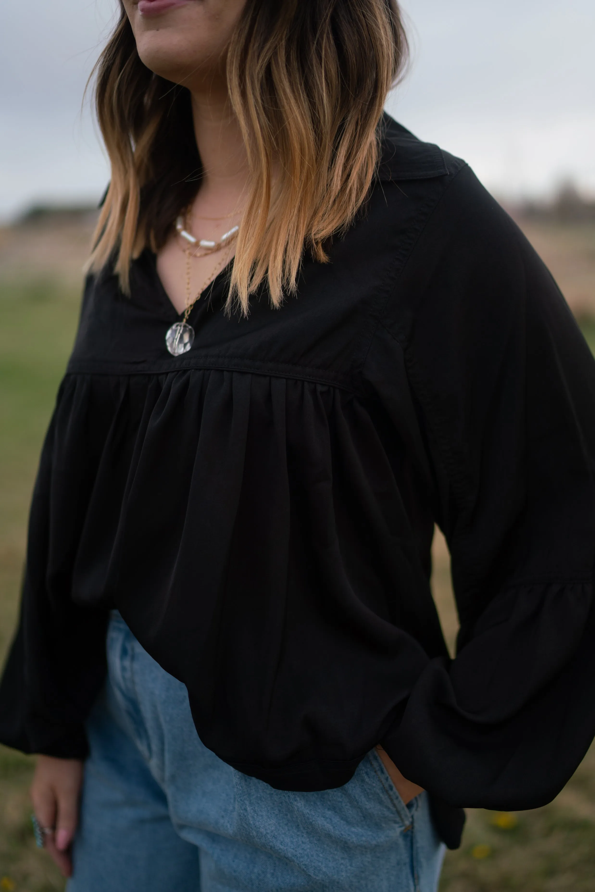 Quincey Top | Black - FINAL SALE