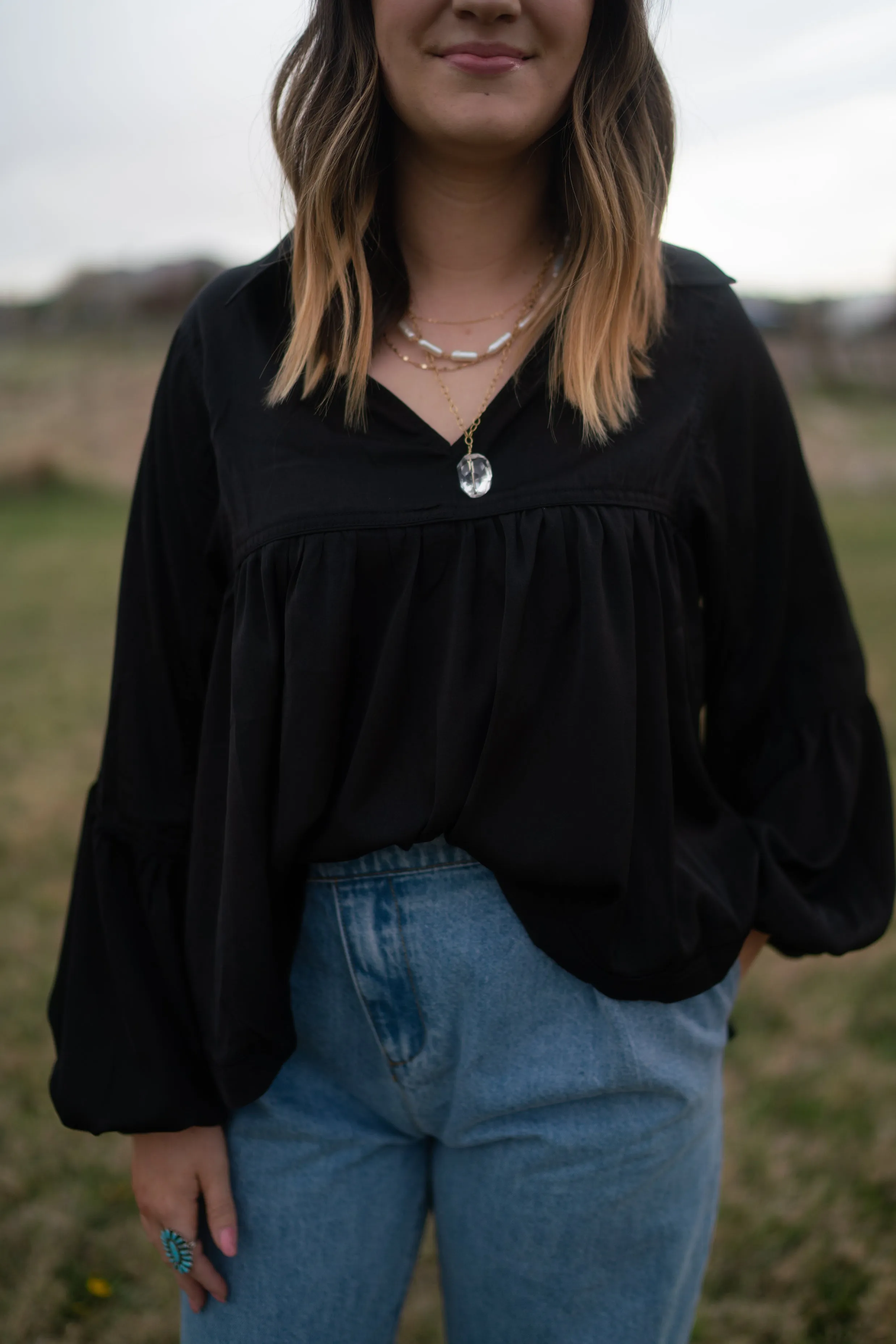 Quincey Top | Black - FINAL SALE