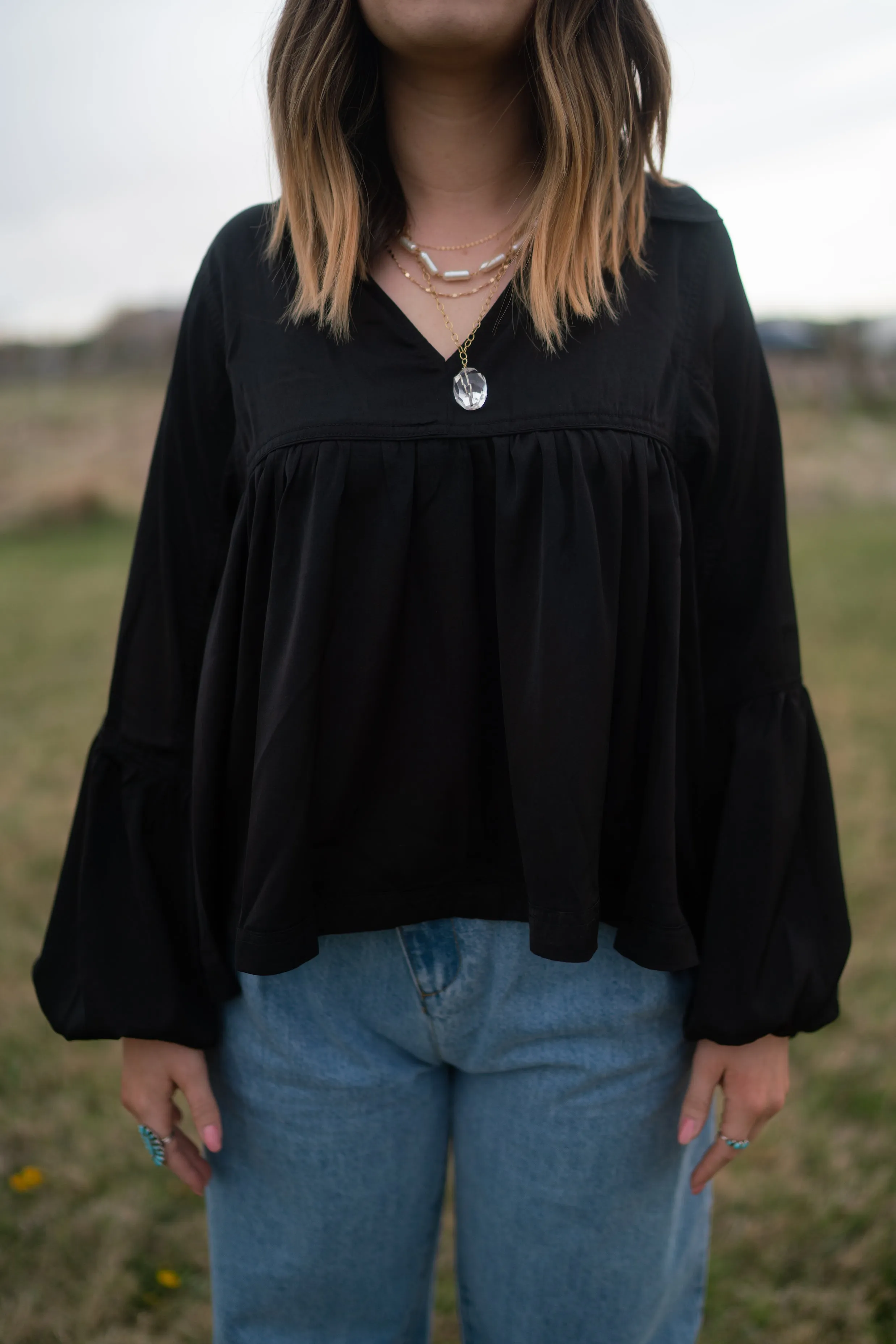 Quincey Top | Black - FINAL SALE