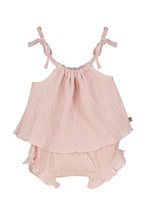 "Alma" Cheesecloth Blouse & Bloomers