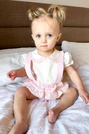 "Sierra" Pale Pink Blouse & Bloomers