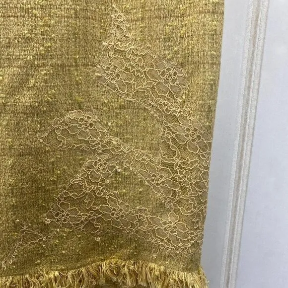 RENATO NUCCI gold tweed skirt 834