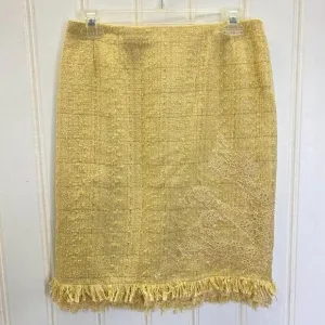 RENATO NUCCI gold tweed skirt 834