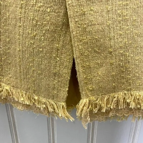 RENATO NUCCI gold tweed skirt 834