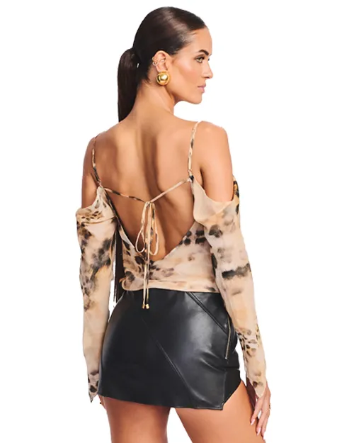 RETROFETE | Akira Silk Top | Cheetah