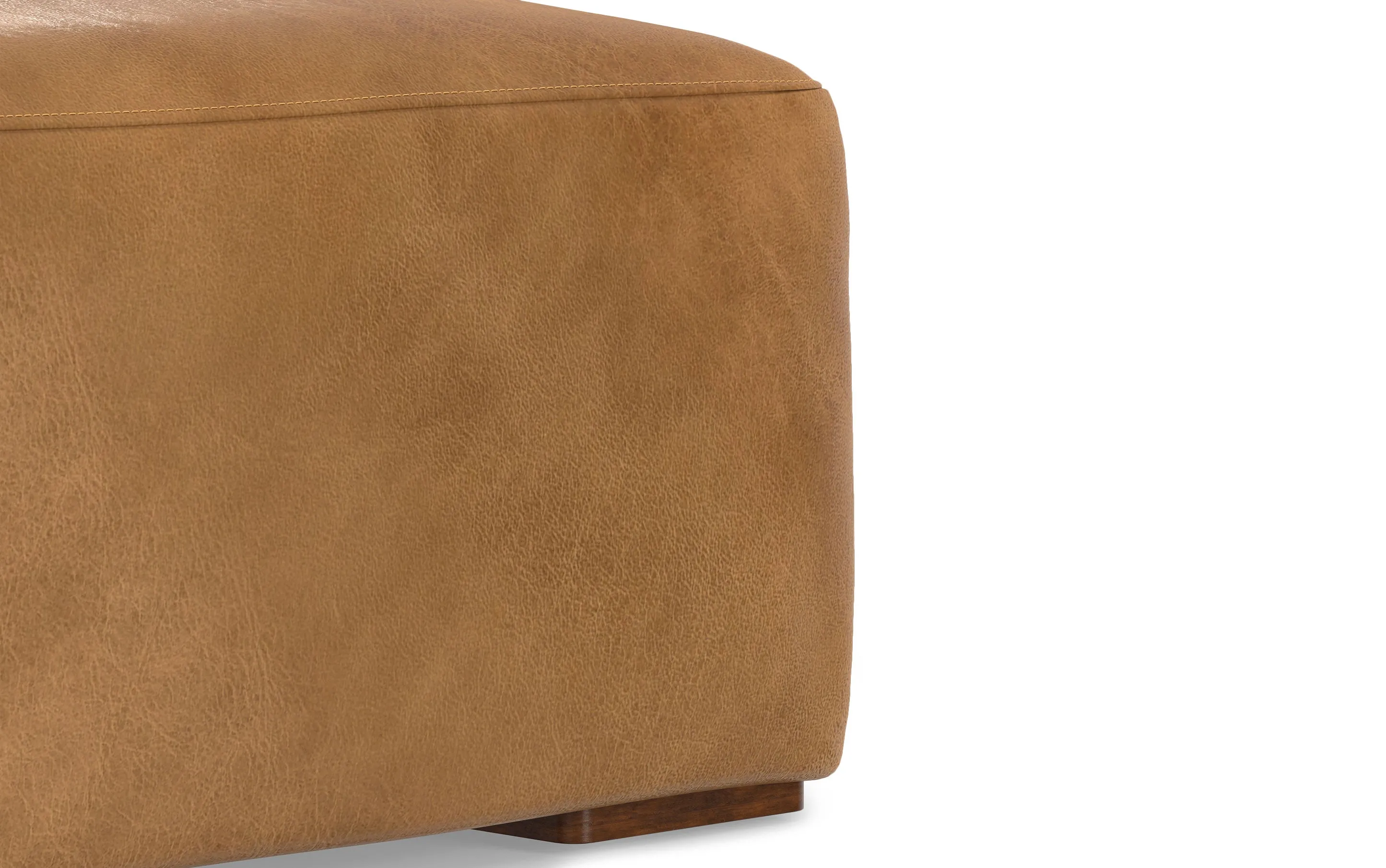Rex 3 Seater Sofa and Ottoman in Genuine Leather
