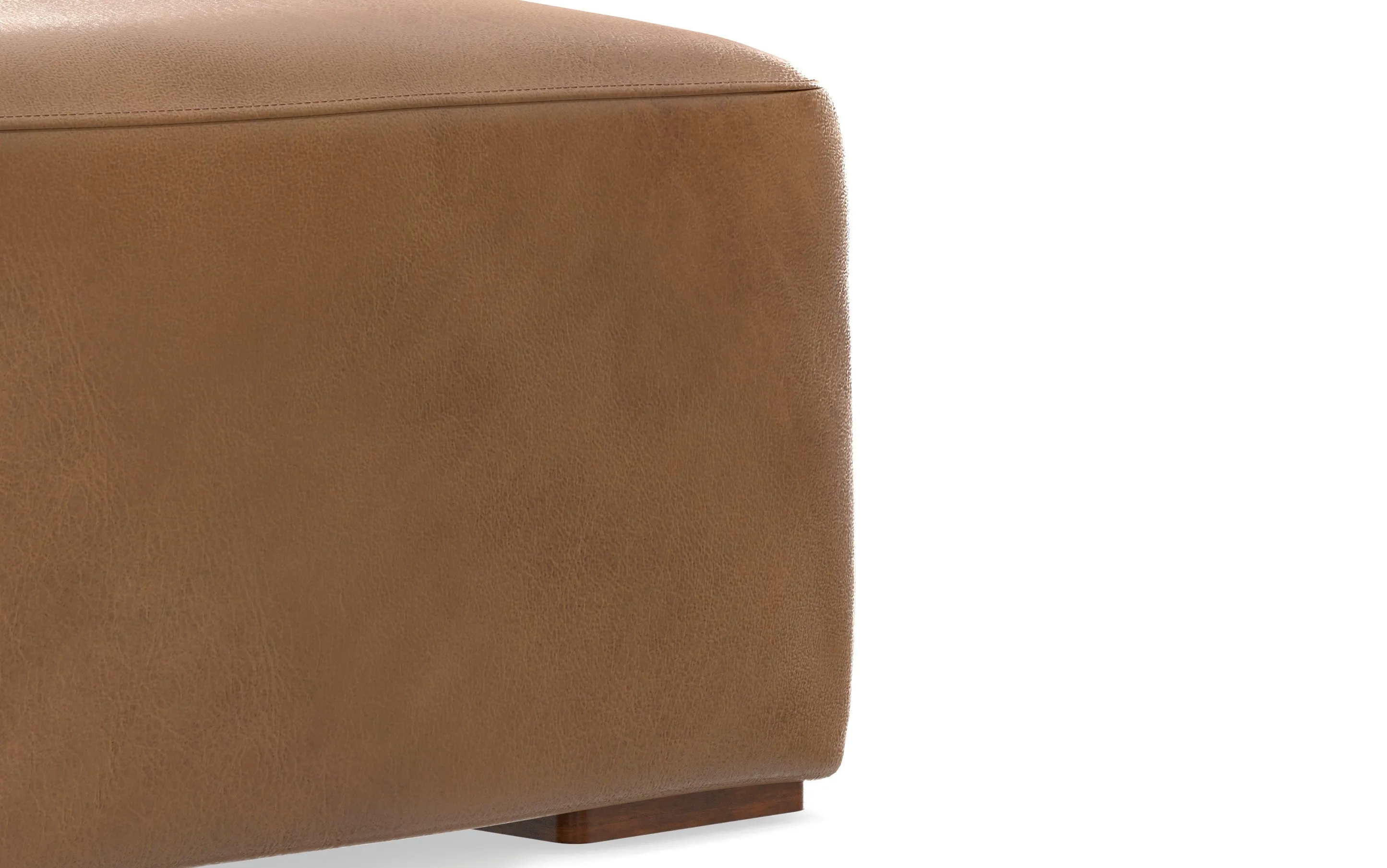 Rex 3 Seater Sofa and Ottoman in Genuine Leather