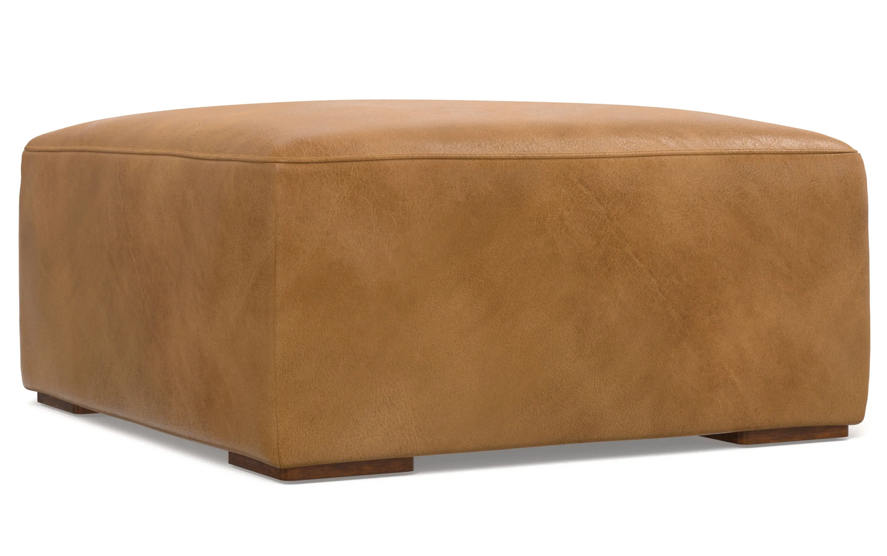 Rex 3 Seater Sofa and Ottoman in Genuine Leather