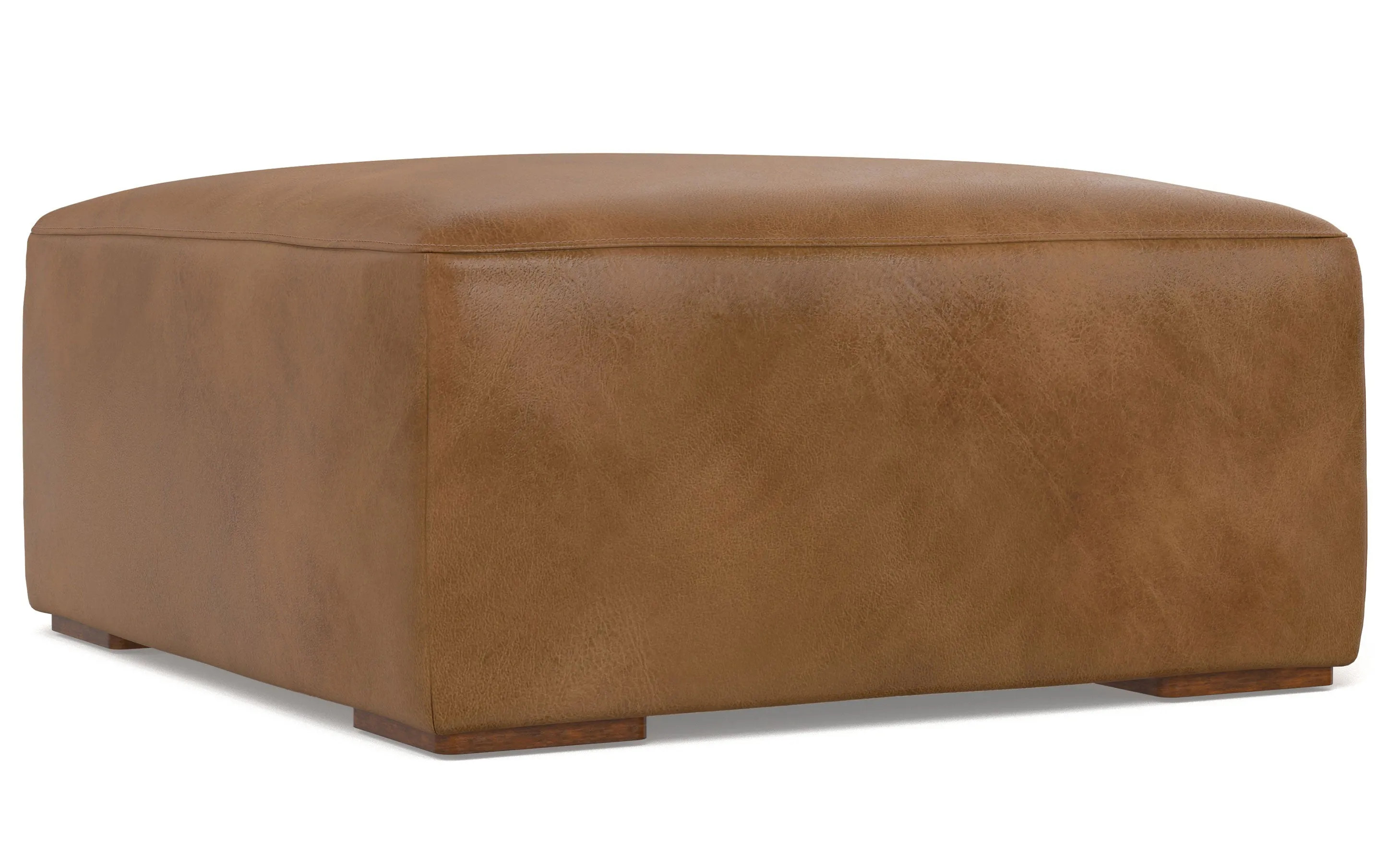 Rex 3 Seater Sofa and Ottoman in Genuine Leather