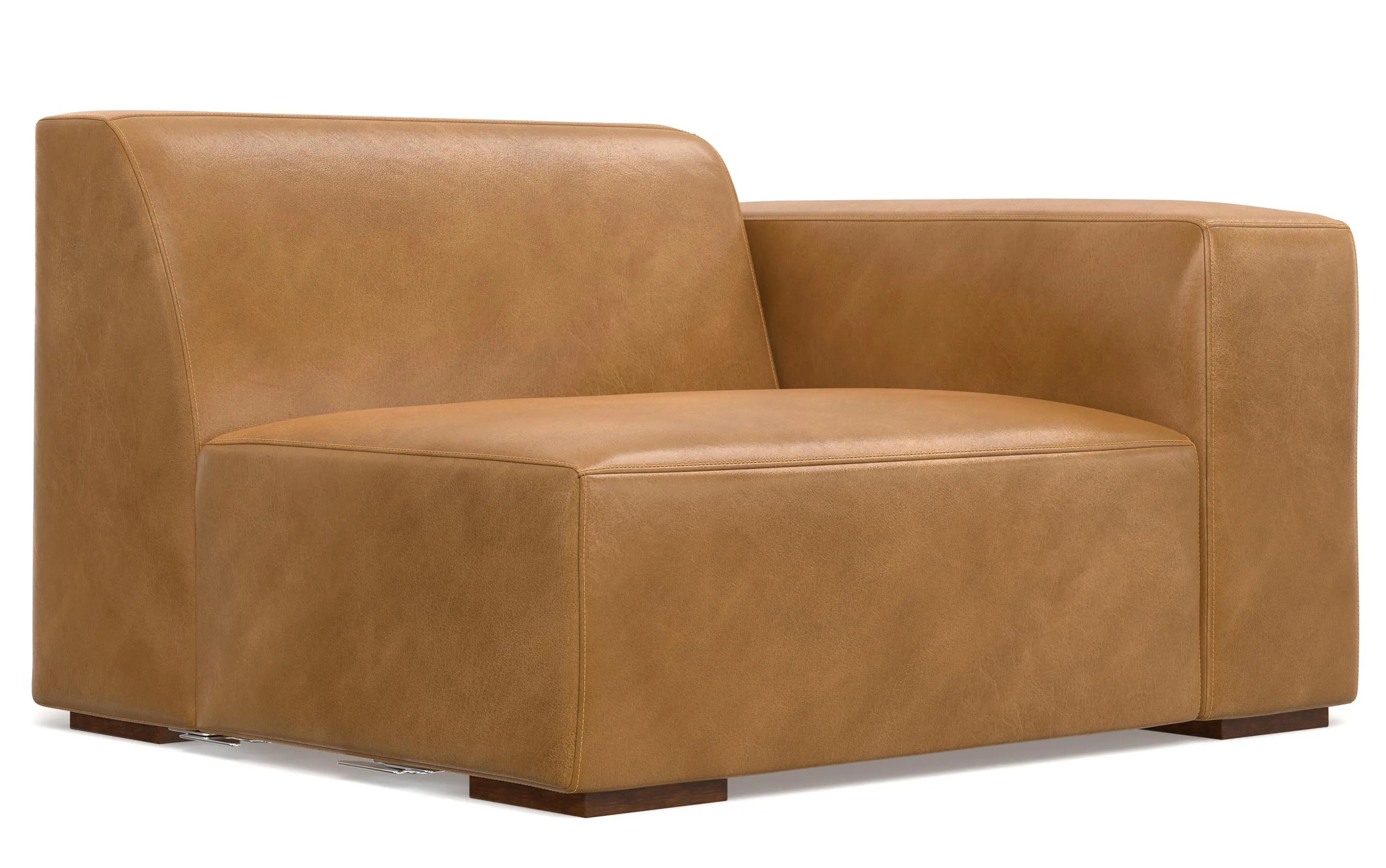Rex 3 Seater Sofa and Ottoman in Genuine Leather