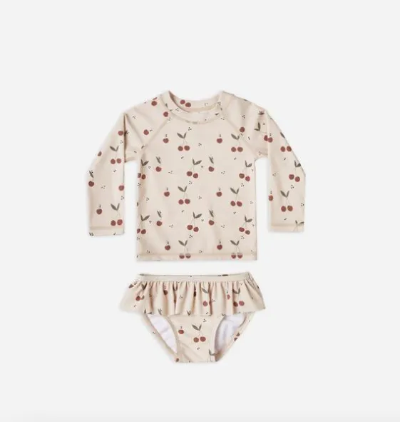 Riley & Cru- Cherry Two Piece Swim Suit