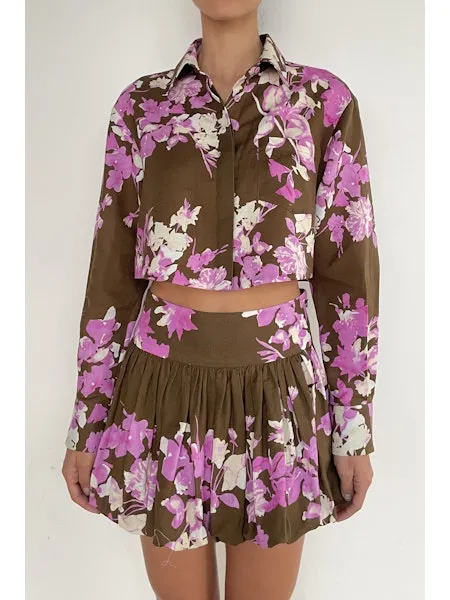 Rococo Sand Crop Floral Shirt