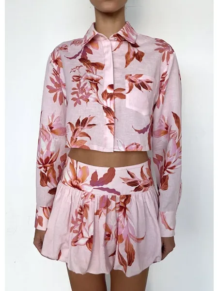 Rococo Sand Crop Floral Shirt