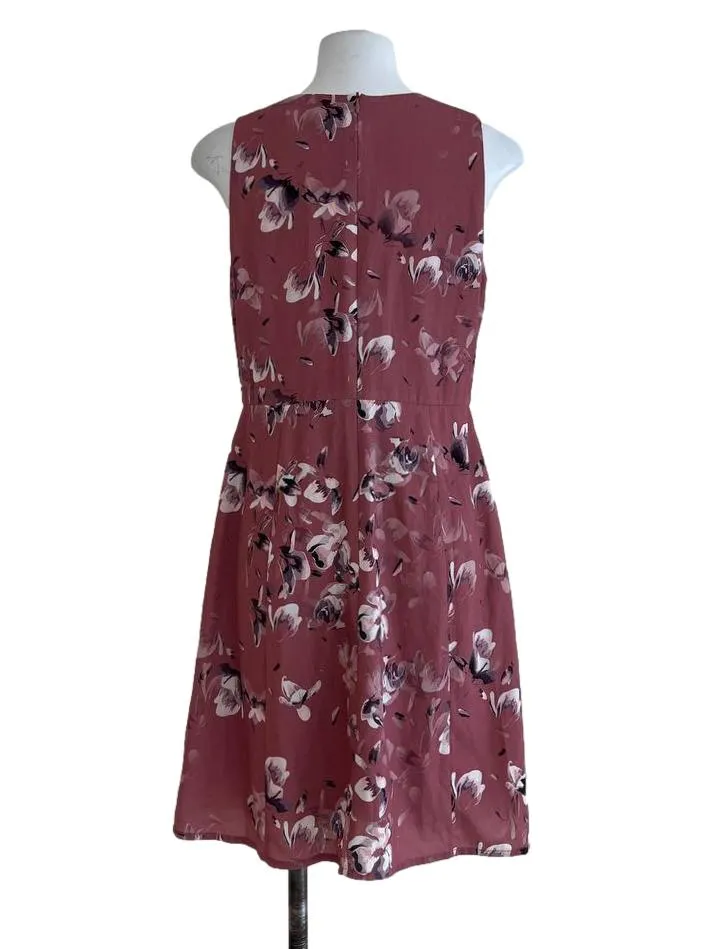 Rouge Floral A-Line Dress
