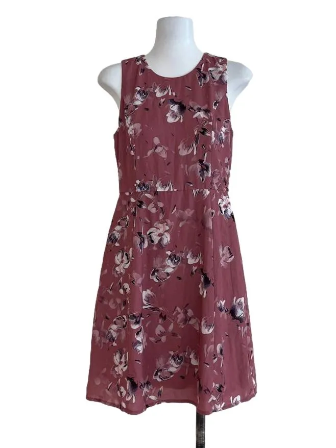Rouge Floral A-Line Dress