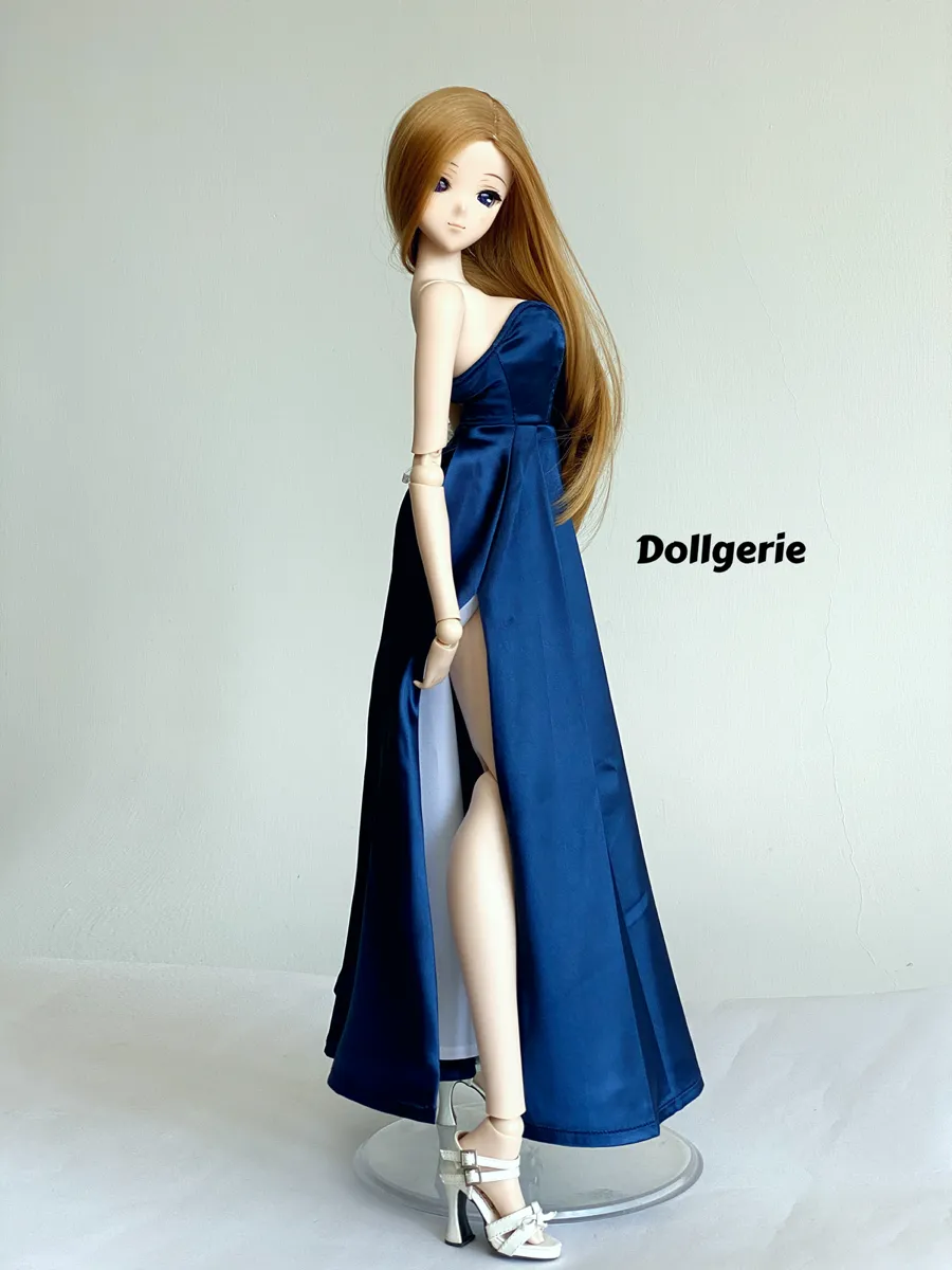 Royal Blue Semi-Sweetheart A-line Gown for SmartDoll and DD (fits S, M, L bust)